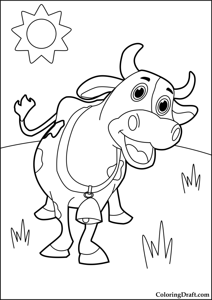 Dairy Cow Coloring Pages - ColoringDraft.com