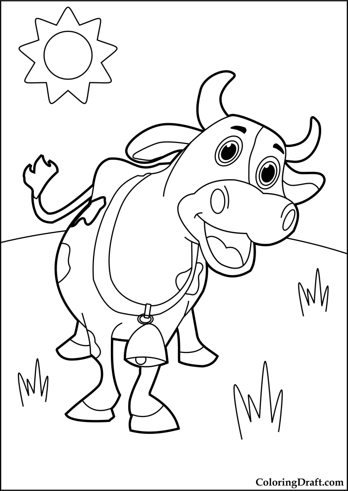 Dairy Cow Coloring Pages