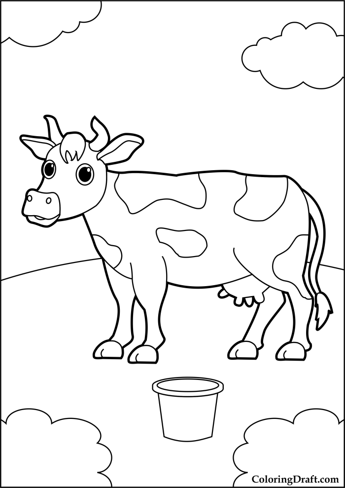 Dairy Cow Coloring Pages Dairy Cow Coloring Pages
