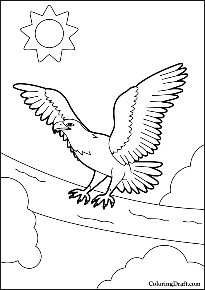 Golden Eagle Coloring Pages