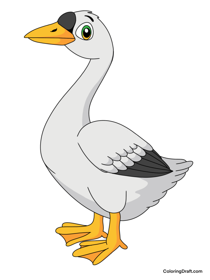 Goose Coloring Pages Sample