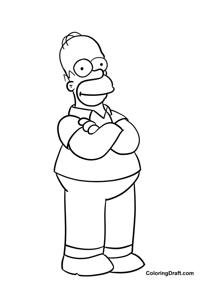 Homer Simpson Coloring Pages