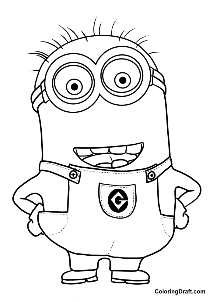 Minions Coloring Pages - ColoringDraft.com