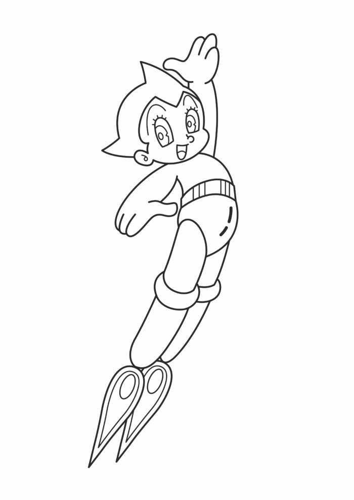 Astro Boy Coloring Page Astro Boy Coloring Page