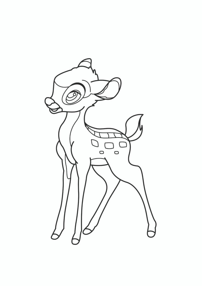 Bambi Colouring Pages Bambi Colouring Pages