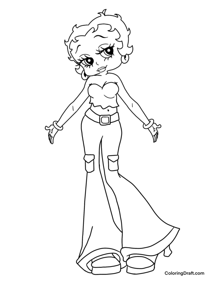 Betty Boop Coloring Pages Betty Boop Coloring Pages