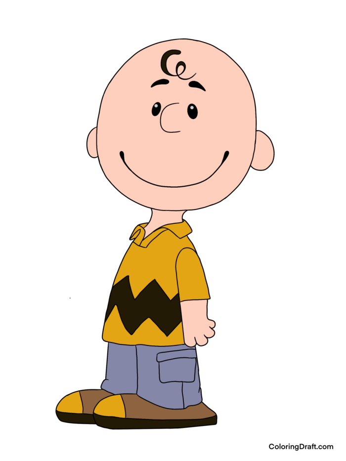 Charlie Brown Coloring Pages Sample