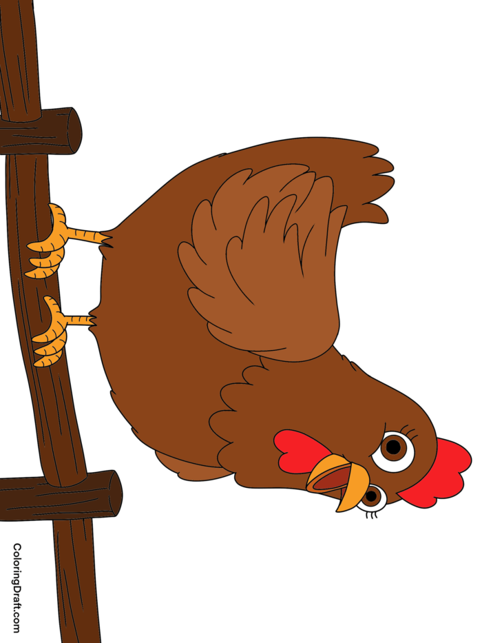 Chicken Coloring Pages Sample