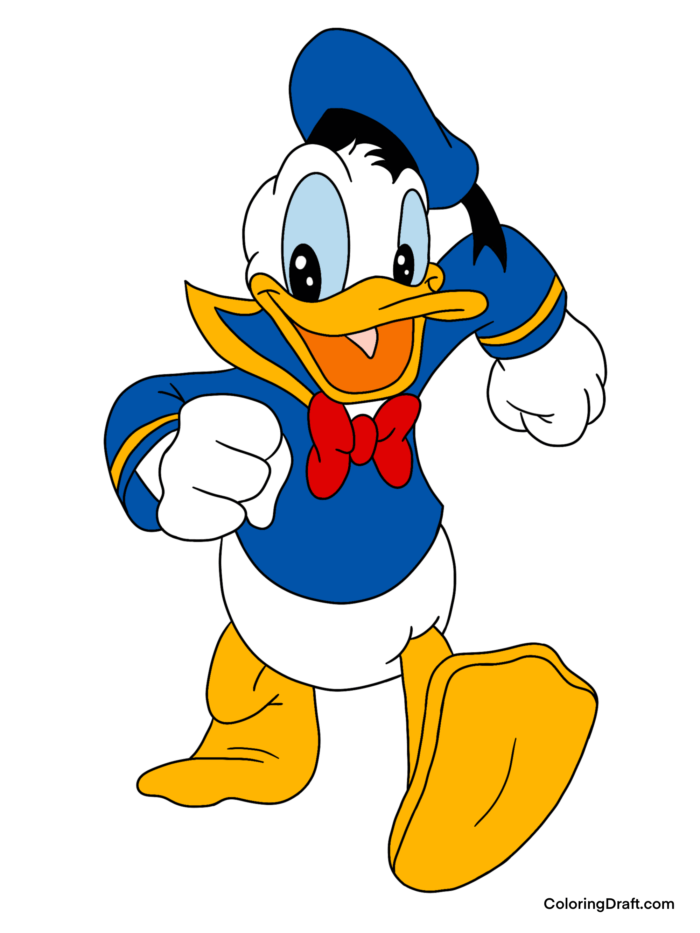 Donald Duck Coloring Pages Sample Donald Duck Coloring Pages Sample