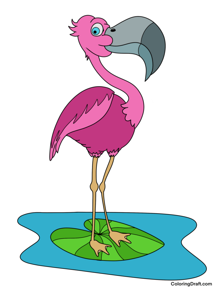 Flamingo Coloring Pages Sample