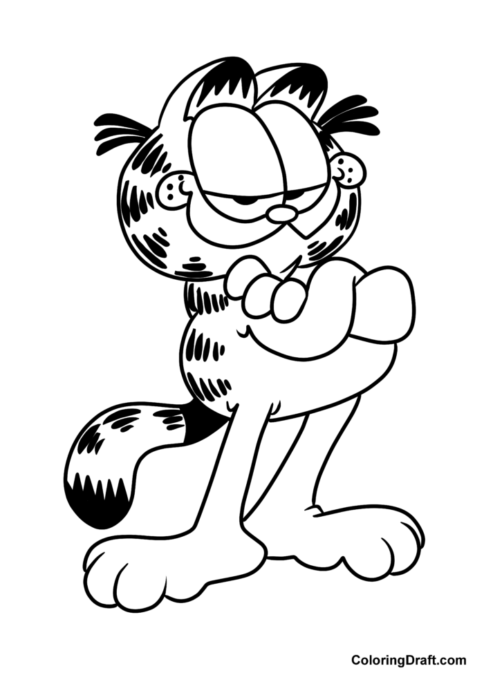 Garfield Coloring Pages Garfield Coloring Pages