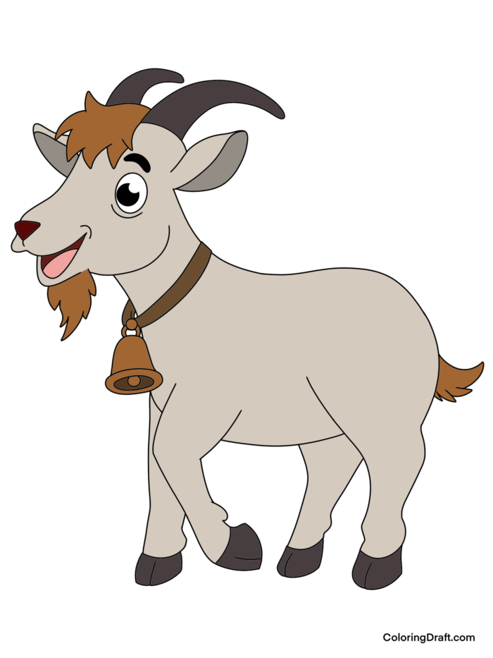 Goat Coloring Pages Sample