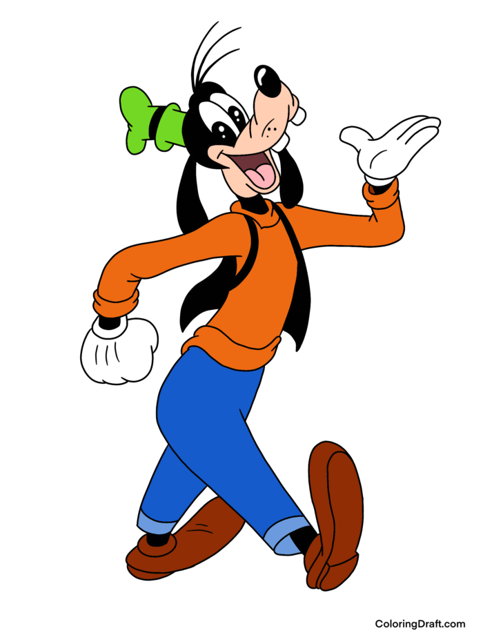 Goofy Coloring Pages Sample