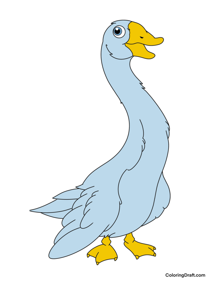Goose Coloring Pages Sample 