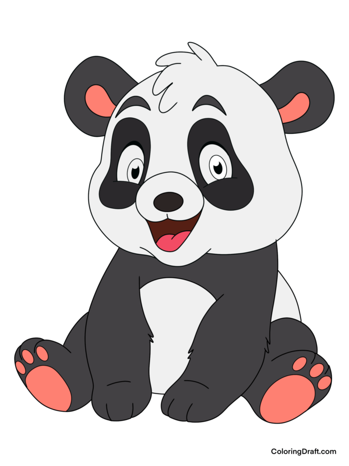 Panda Coloring Pages Sample