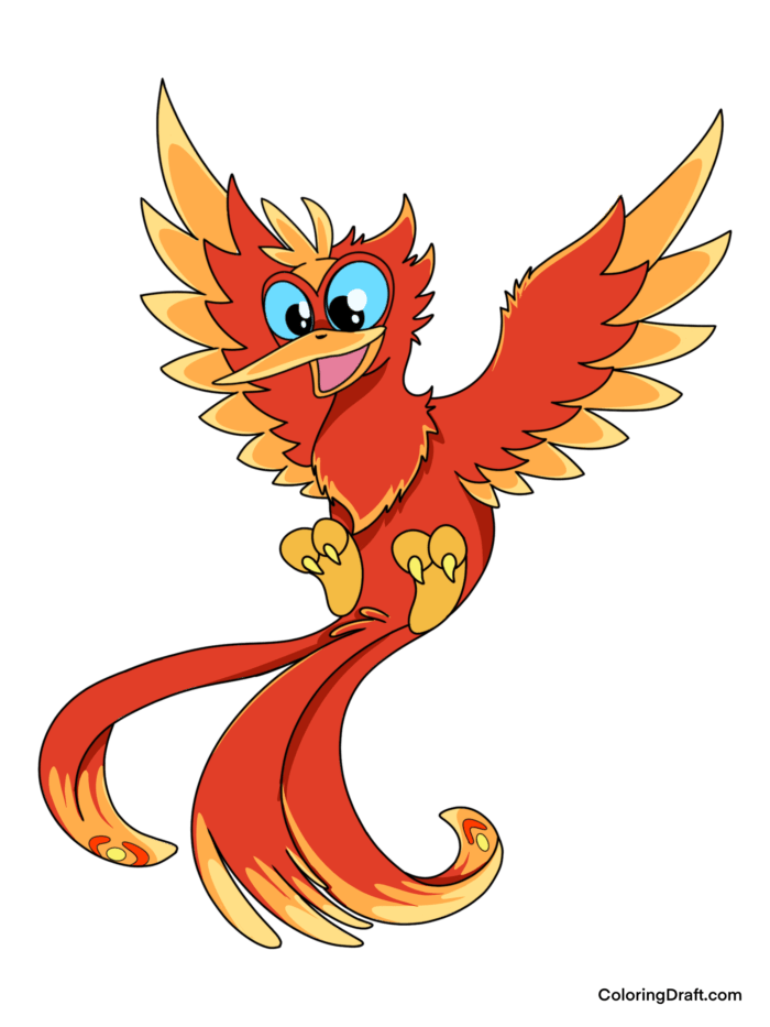 Phoenix Coloring Pages Sample