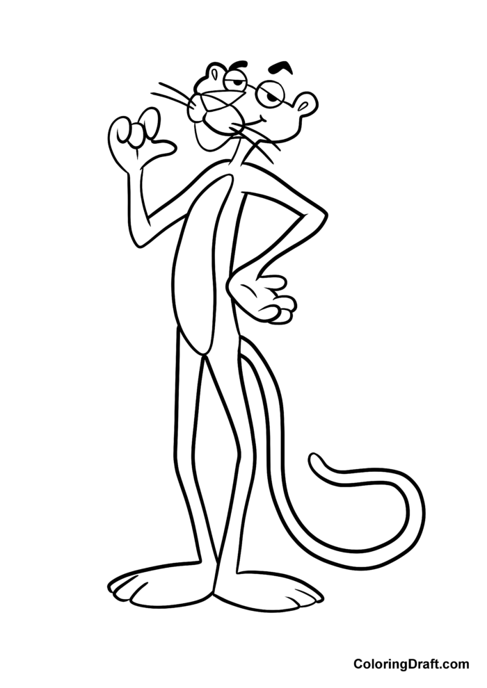 Pink Panther Coloring Pages