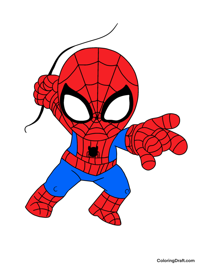 Spiderman Coloring Pages Sample
