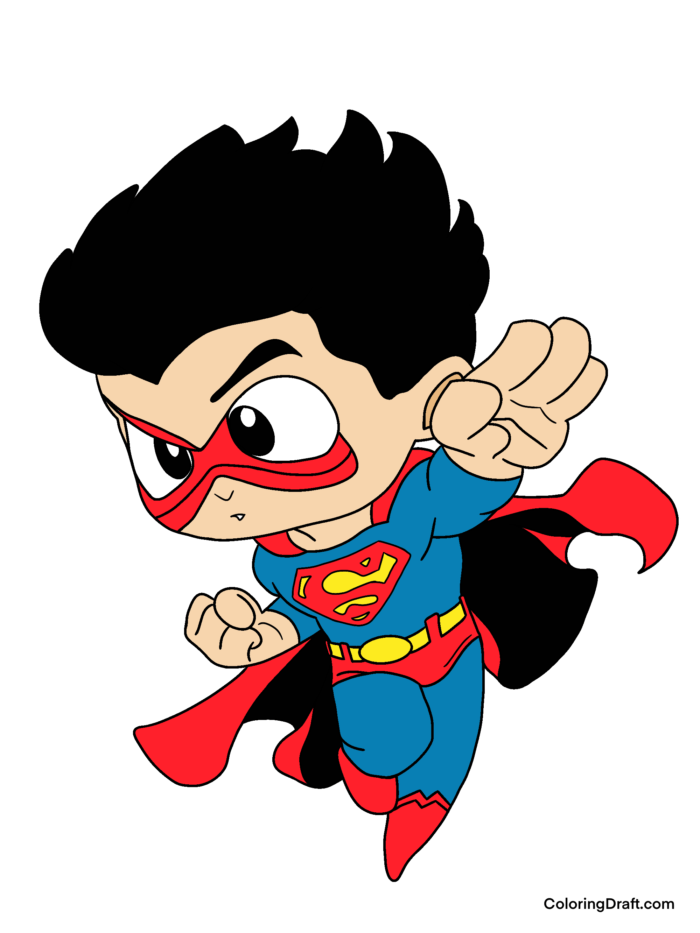 Superman Coloring Pages Sample