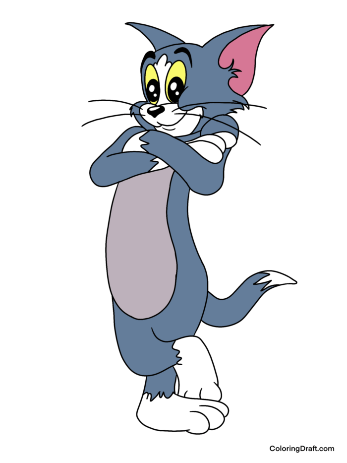 Tom Coloring Pages Sample