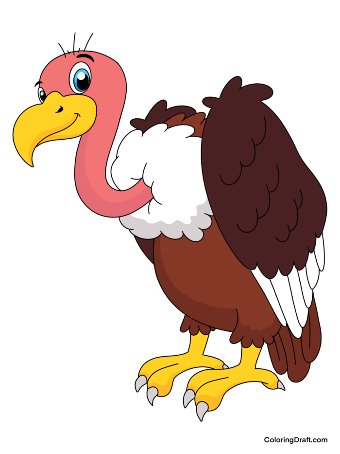 Vulture Coloring Pages Sample
