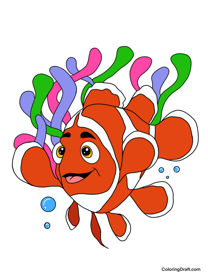 Clownfish Coloring Pages Sample