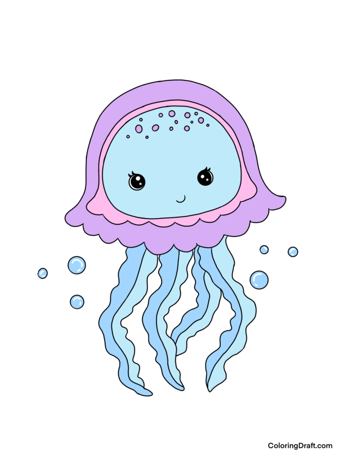 Jellyfish Coloring Pages Sample