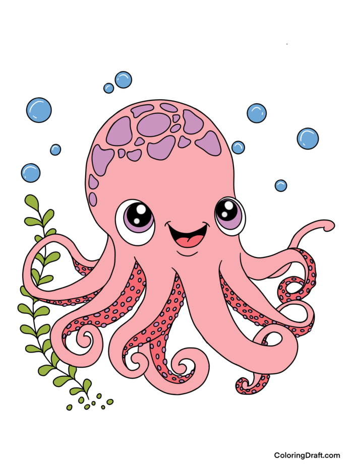 Octopus Coloring Pages Sample