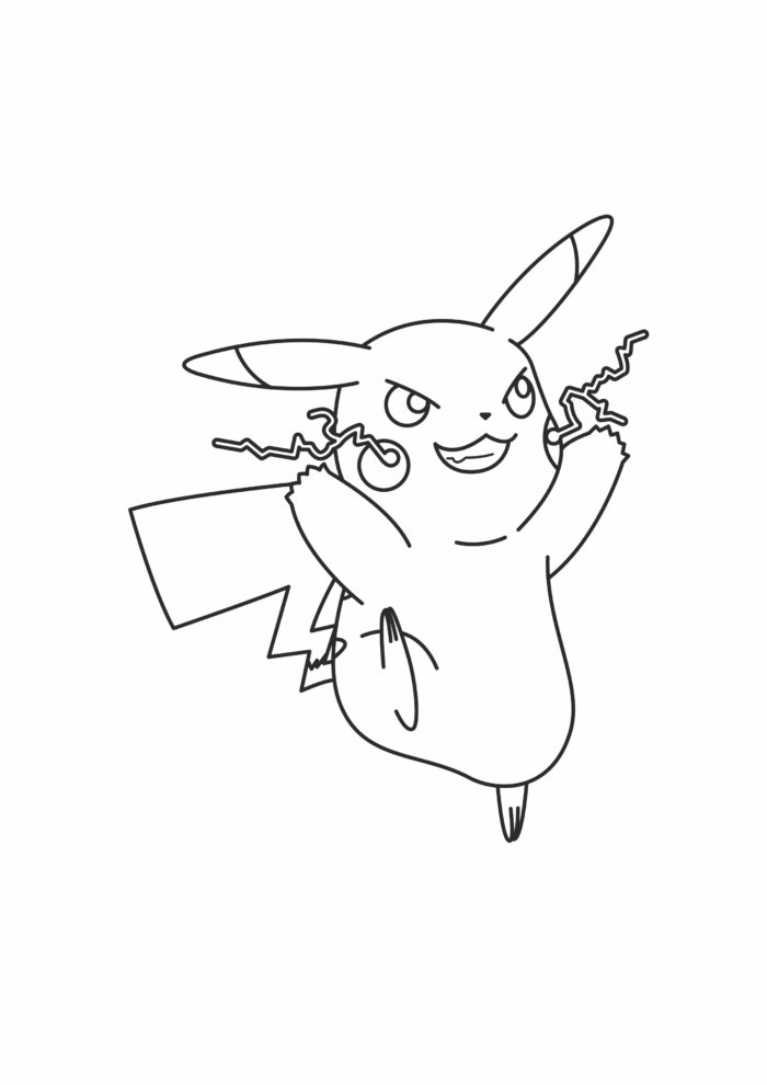 Pikachu Colouring Pages Pikachu Colouring Pages