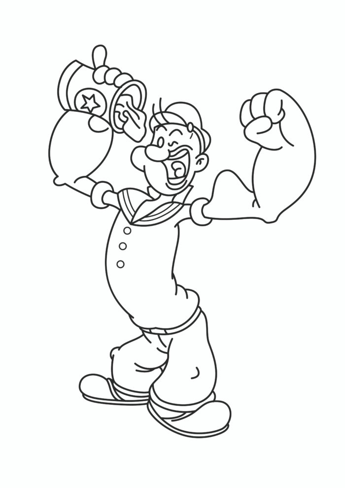 Popeye Coloring Pages Popeye Coloring Pages