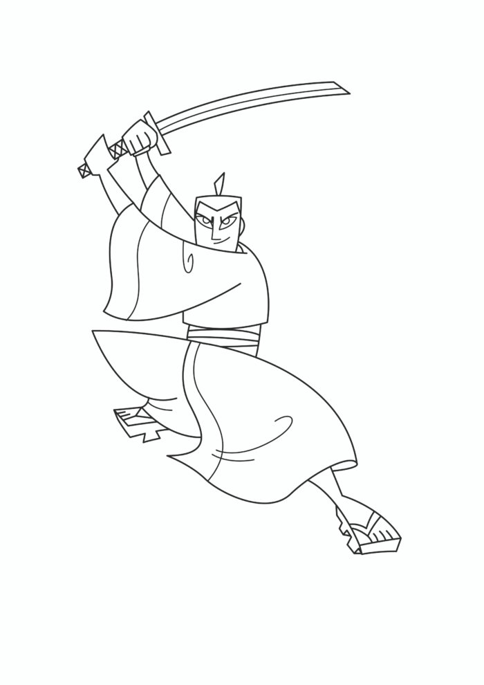 Samurai Jack Coloring Pages Samurai Jack Coloring Pages