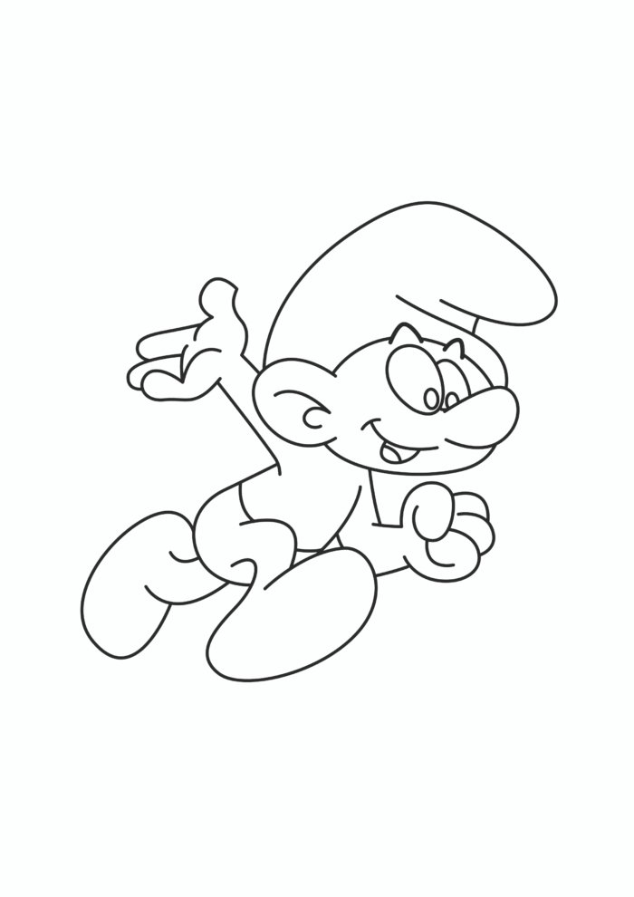 Smurf Coloring Pages Smurf Coloring Pages