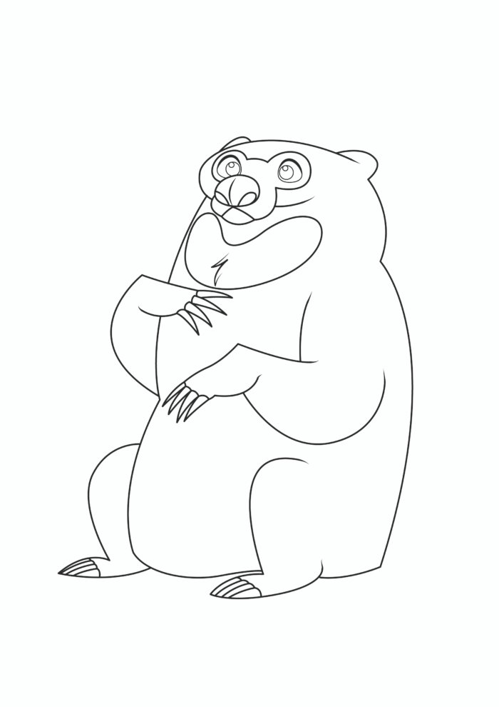 Sun Bear Coloring Pages Sun Bear Coloring Pages