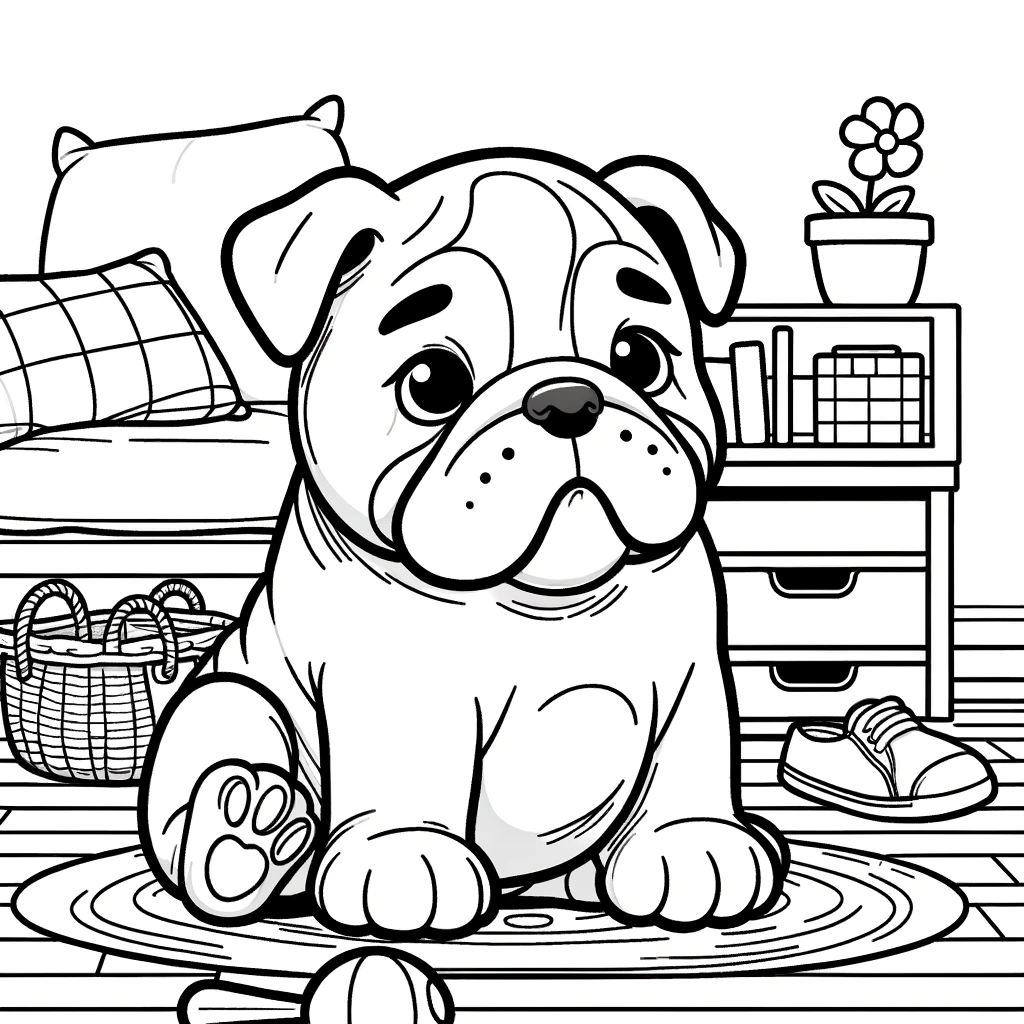 Bulldog Coloring Pages