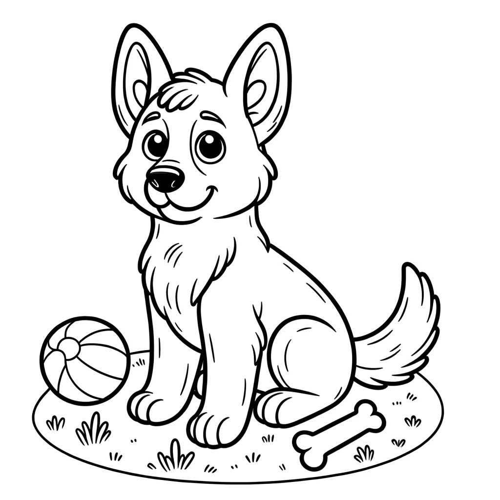 German Shepherd Coloring Pages German Shepherd Coloring Pages