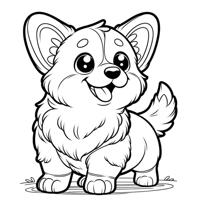 Pembroke Welsh Corgi Coloring Pages Pembroke Welsh Corgi Coloring Pages