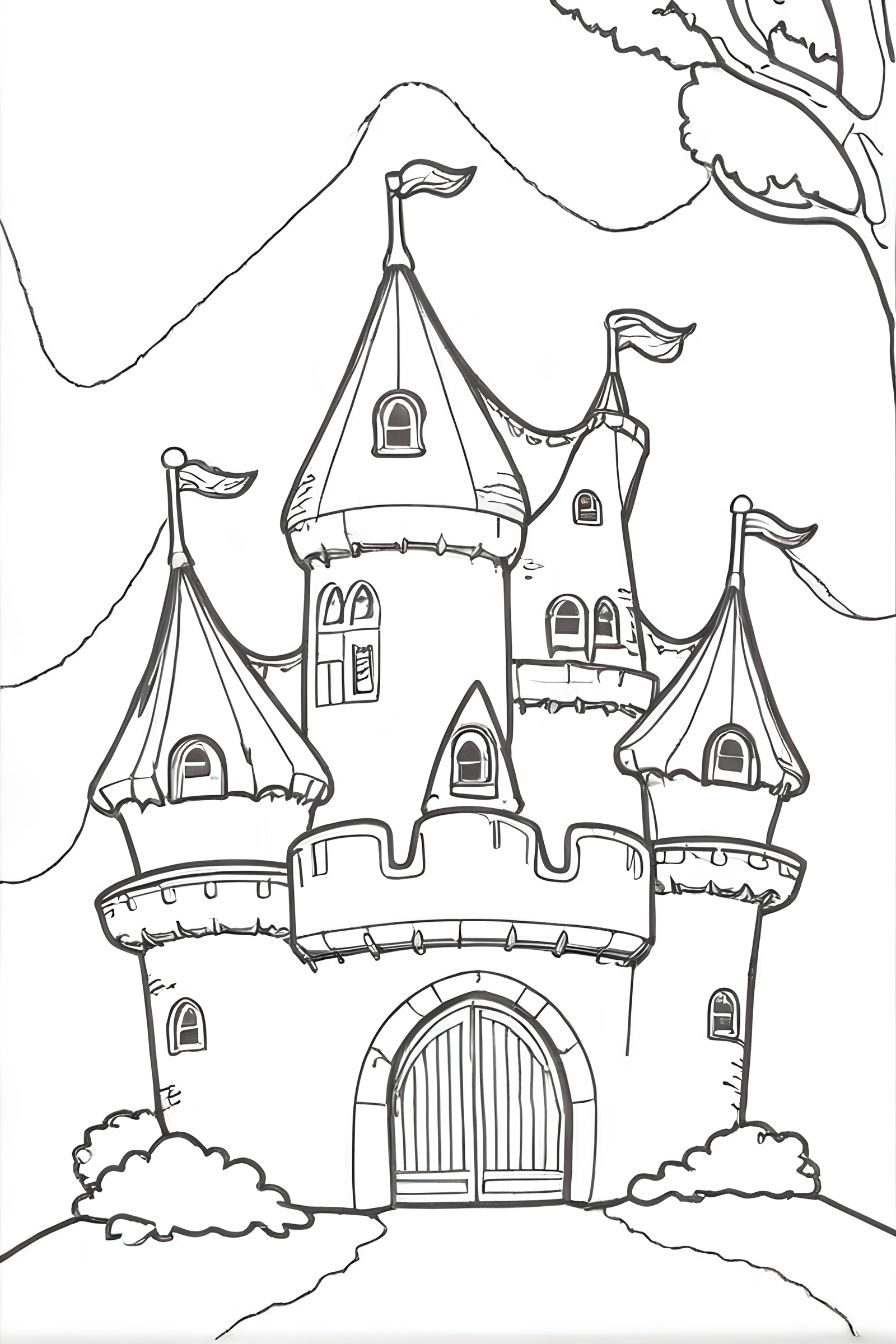 Castle Coloring Pages Castle Coloring Pages