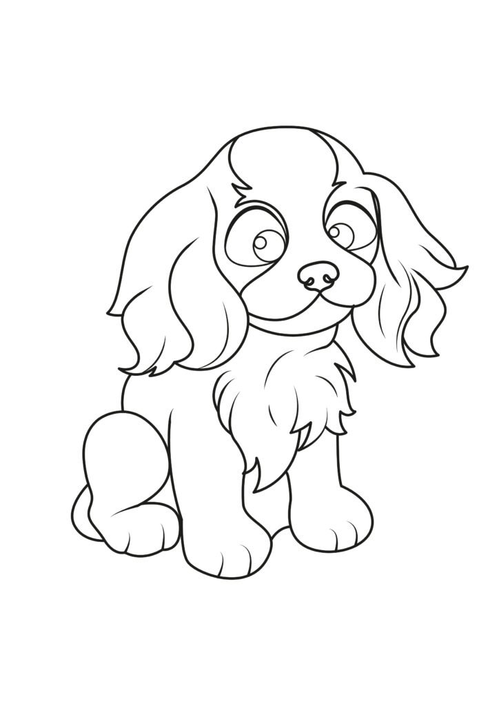 Cavalier King Charles Spaniel Coloring Pages Cavalier King Charles Spaniel Coloring Pages