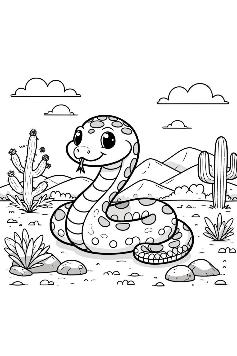 Desert Snake Coloring Pages Desert Snake Coloring Pages