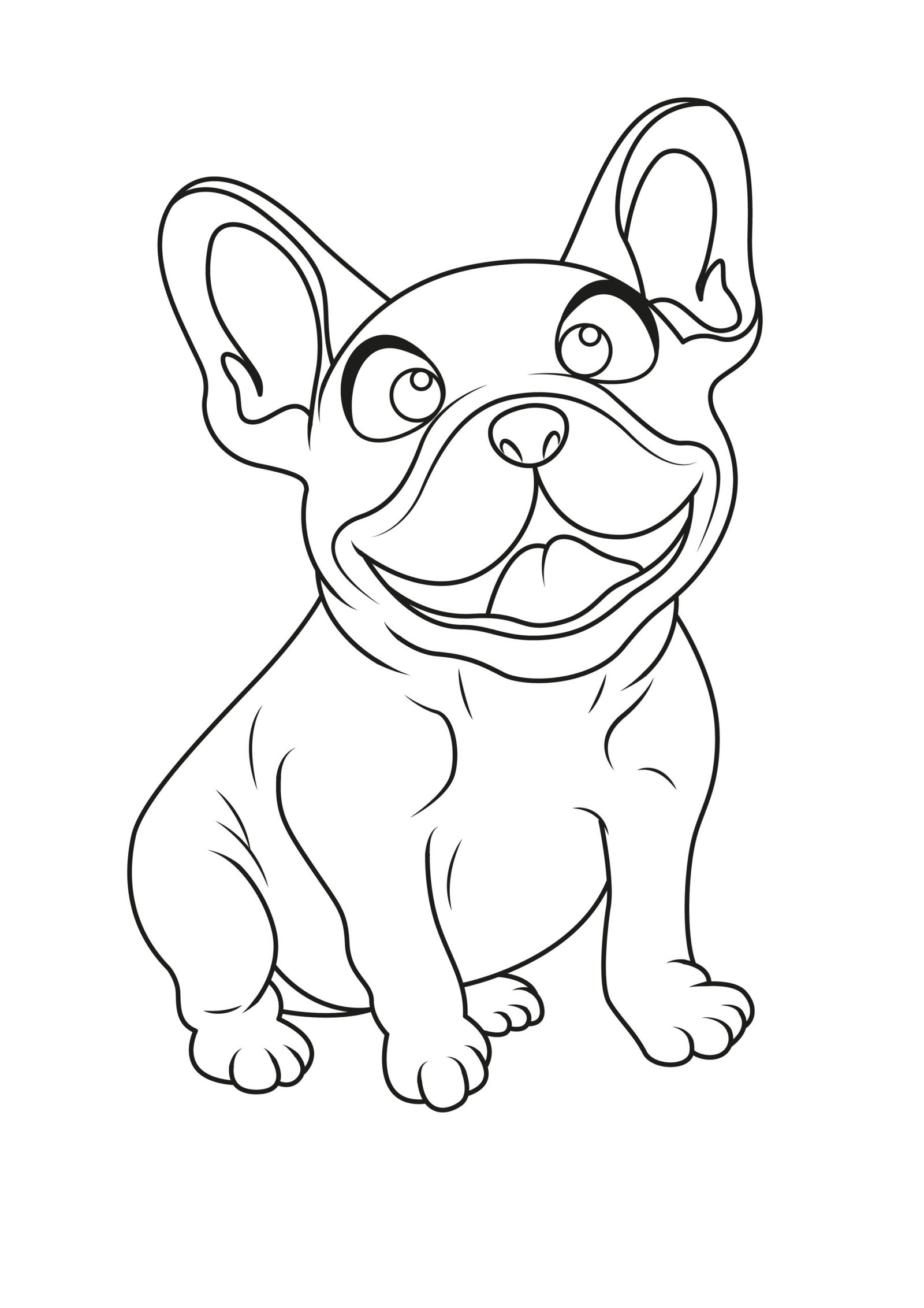 French Bulldog Coloring Pages