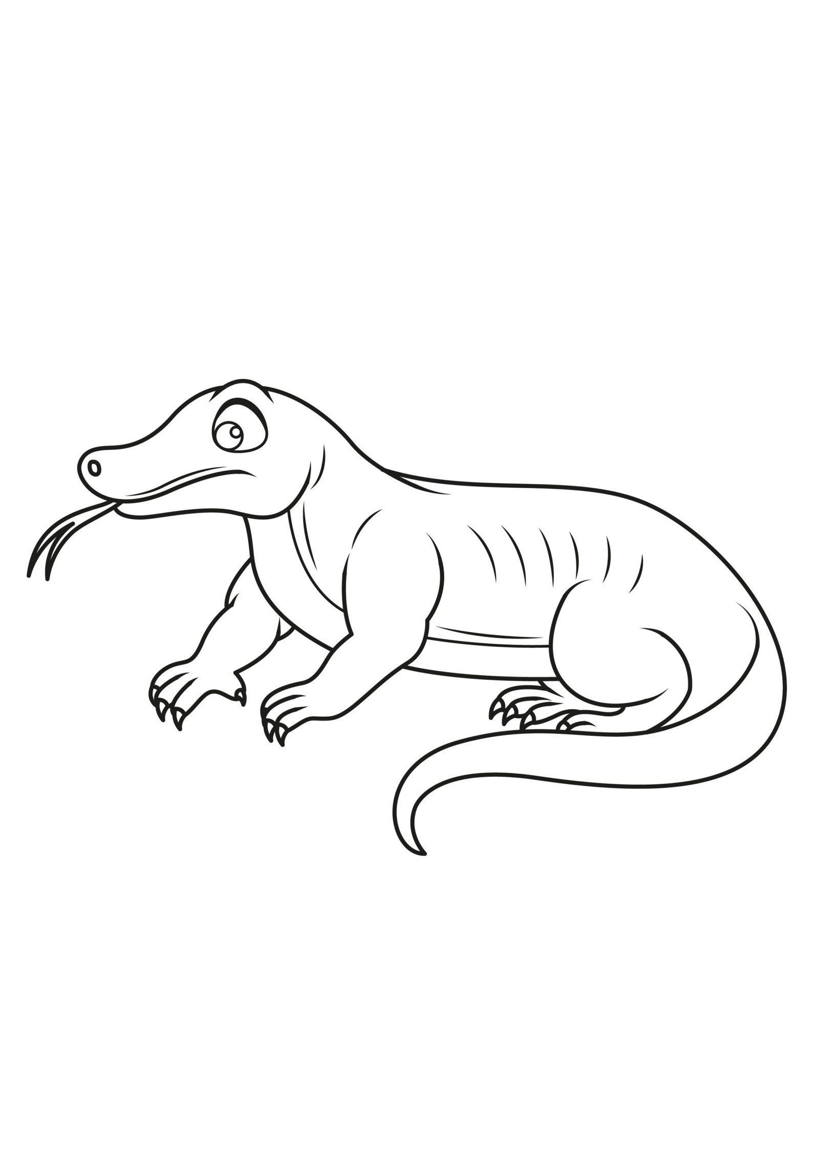 Komodo Dragon Coloring Pages Komodo Dragon Coloring Pages