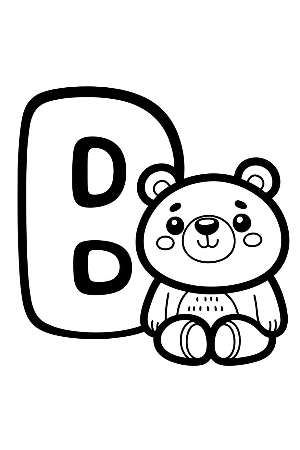 Letter B Coloring Pages Letter B Coloring Pages