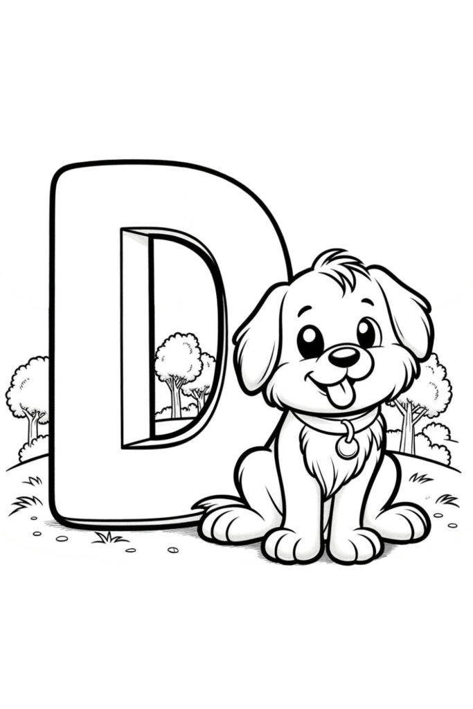 Letter D Coloring Pages Letter D Coloring Pages