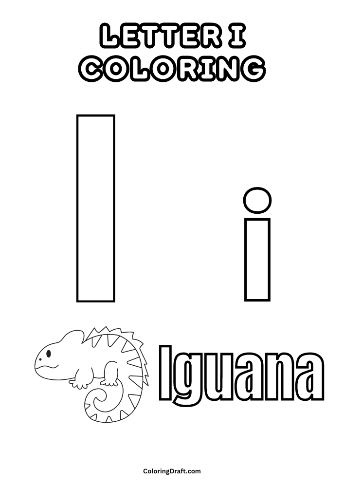 Letter I Coloring Pages Letter I Coloring Pages