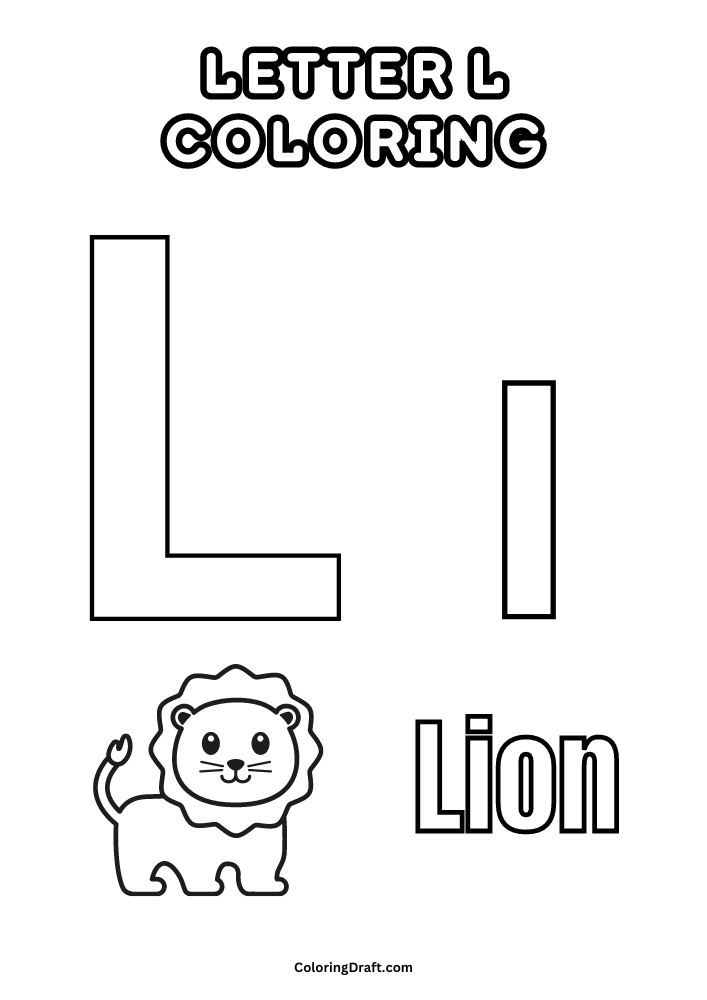 Letter L Coloring Pages Letter L Coloring Pages