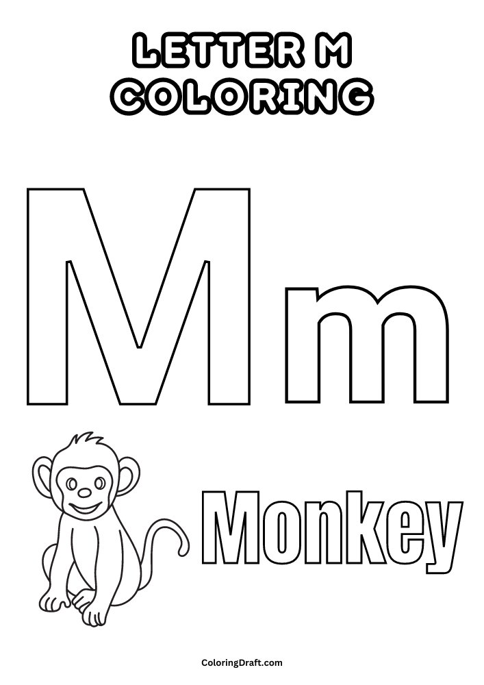 Letter M Coloring Pages Letter M Coloring Pages