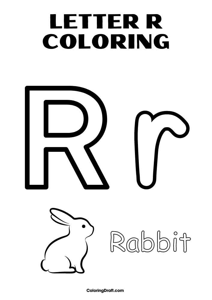 Letter R Coloring Pages Letter R Coloring Pages