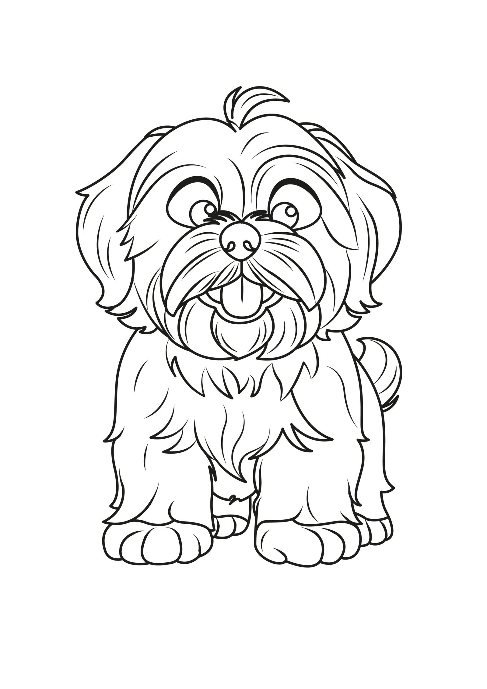 Lhasa Apso Coloring Pages Lhasa Apso Coloring Pages