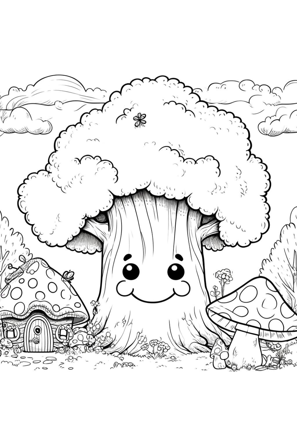 Magical Forest Coloring Pages Magical Forest Coloring Pages