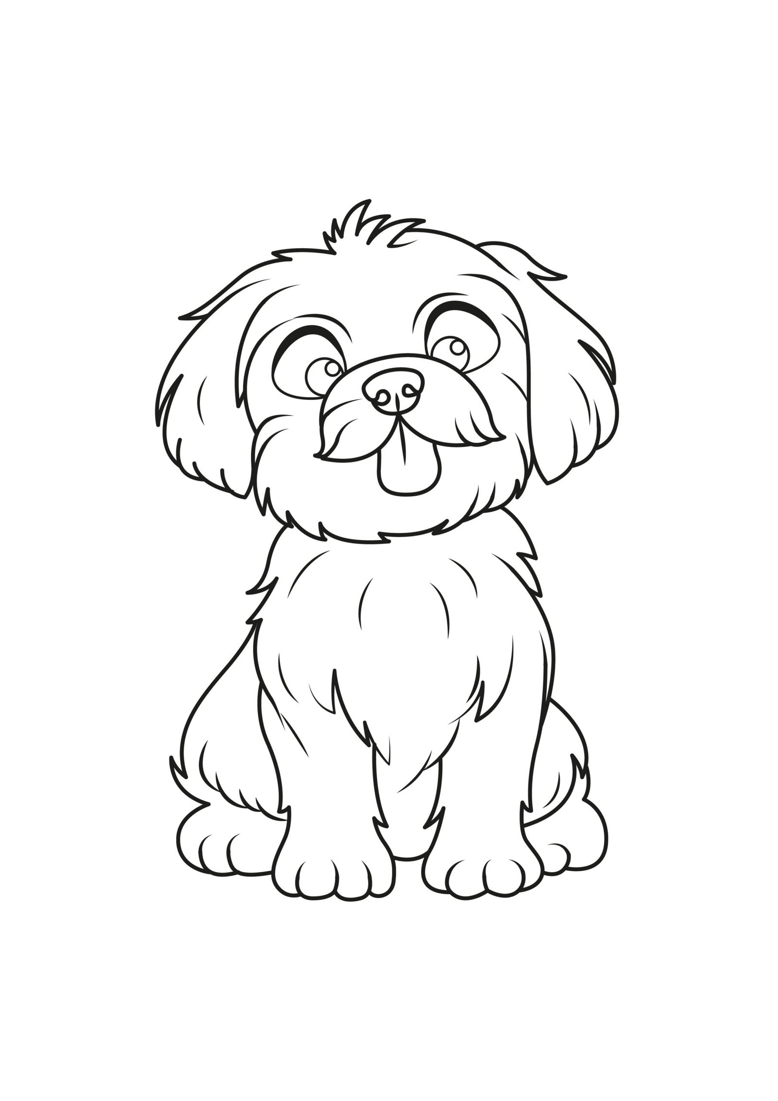 Maltese Coloring Pages Maltese Coloring Pages
